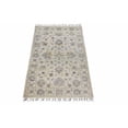 thumbnail image 4 of Ivory & Beige Premium Handwoven Pure Wool Chobrang Rug, 2ft 6in x 3ft 11in, 4 of 5