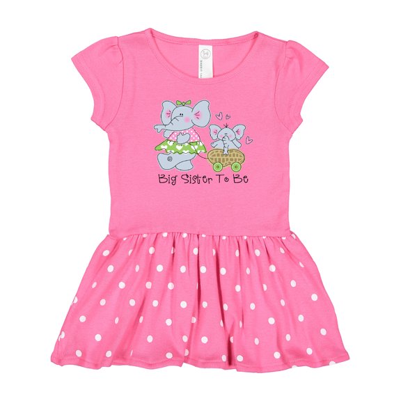Inktastic Elephant Future Big Sister Girls Toddler Dress