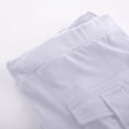 thumbnail image 5 of Tumotour Cargo Shorts For Men Button Zipper Elastic Waist Half Shorts Pants Casual Solid Color Multi Pockets Quick Dry Bermuda Shorts, 5 of 9
