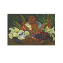 Diego Rivera 《The Flower Vendor》 Wall Art Prints Paintings Canvas Poster Poster Cool Artworks Painting Wall Art Canvas Prints Hanging Picture Home Decor Posters Gift 12x18inch(30x45cm)