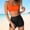 Orange, variante sur Tankini Élégant pour Femmes avec Haut et Bas de Maillot à Taille Haute, Tenue de Piscine Stylée pour l'Été, Tenue de Plage, Confort et Ajustement, Maillots de Bain avec Shorts pour Femmes, Shorts de Planche pour Femmes pour la Natation avec Haut, Maillot de Bain