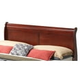 thumbnail image 4 of LiviNest Queen Bed Frame Traditional Cherry Finish: Sturdy Particle Board Construction - Easy Assembly Classic Design for Retirement Community Bedroom Upgrade, 4 of 6
