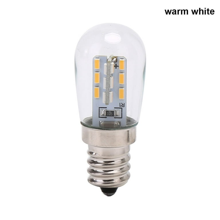 LED Refrigerator Lamp Range Hood Light Bulb E12 Small Screw 220V Bulb Light  