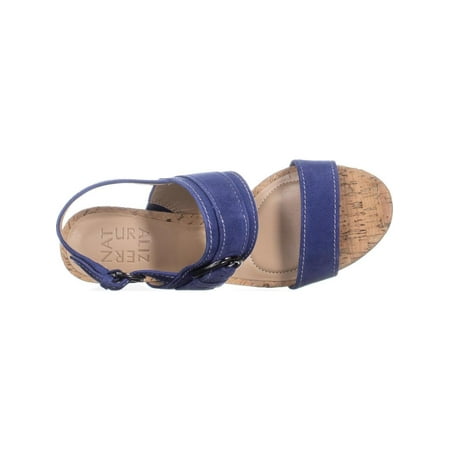 naturalizer sapphire deep camden heel ankle sandals strap block womens walmart