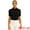 Black, variant on DARING DIVA Women's Button Down Sheer Short Sleeve Point Collar Work Shirt  XS White
