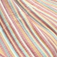 thumbnail image 4 of Lush Decor 100% Cotton Tracy Stripe Kantha Pick Stitch Yarn Dyed Cotton Woven Throw Rust/Yellow Single 50X60, 4 of 5