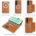 thumbnail image 7 of Dteck for Samsung Galaxy S23 Plus Case Detachable Wallet Case with Card Holder, 3 in 1 PU Leather Flip Folio with RFID Blocking Stand Shockproof Phone Cover 6.6",Brown, 7 of 7
