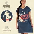 thumbnail image 6 of LazyOne Women's Nightgown, Funny V-Neck Sleep Shirt for Women (Ruff Night, L/XL), 6 of 7