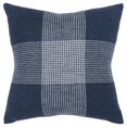 thumbnail image 1 of HomeRoots 403286 Indigo & White Plaid Pattern Throw Pillow, 1 of 1