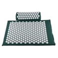 thumbnail image 1 of Esquirla Acupressure Mat and Pillow Set for Back/Neck Pain Relief Muscle Relaxation Dark green, 1 of 8