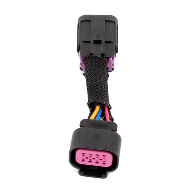 Front Lamp Wiring Connector, Headlight Adapter Harness Black Thermal Resistant For Car