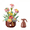 Hibiscus-455pieces, variant on Electric Building Block Flower Set 455 Pieces, Motorized Blooming Lily with LED Lights, Spray Bottle Remote Control, DIY Building Kit, Christmas Gift for Women Girls Adults