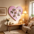 thumbnail image 2 of Heart Shaped Felt Bulletin Board (16 Inch), Decorative Photo Display Pin Board, Cute Wall Memo Board for Hanging Pictures in Girls Room, Dorm & Office, 2 of 6