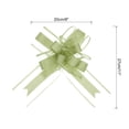 thumbnail image 2 of Unique Bargains 10pcs 11 Inch Extra Large Pull Bow Gift Wrapping Big Organza Bows Ribbon Army Green for Wedding Baskets Presents, 2 of 6