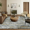 thumbnail image 3 of Addison Rugs Indoor/Outdoor Rylee Modern Stripes Washable Rug 8' x 10' - Silver, 3 of 5