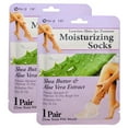 2 Pairs Moisturizing Socks Foot Spa Home Treatment Aloe Skin Moisture Dry Feet