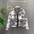 thumbnail image 1 of Chaqueta de algodón holgada con estampado casual urbano para mujer, chaqueta cálida para mujer, 1 of 2