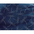thumbnail image 4 of oneOone Georgette Viscose Fabric Dragonfly Insects Sashiko Print Fabric by The Yard 42 Inch Wide, 4 of 4