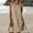 Khaki plus size mini dress a1, variant on Women Plus Size Round Neck Sleeveless A-Line Mini Dress Solid Casual Basic Summer Vacation Outfits, Light Blue L