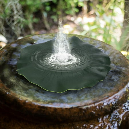 Fontaine Solaire - Pompe à Eau Solaire - Décoration en Feuille de
