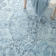 thumbnail image 6 of SAFAVIEH Marquee Xanthia Medallion Area Rug, Light Blue/Navy, 6' x 6' Round, 6 of 8