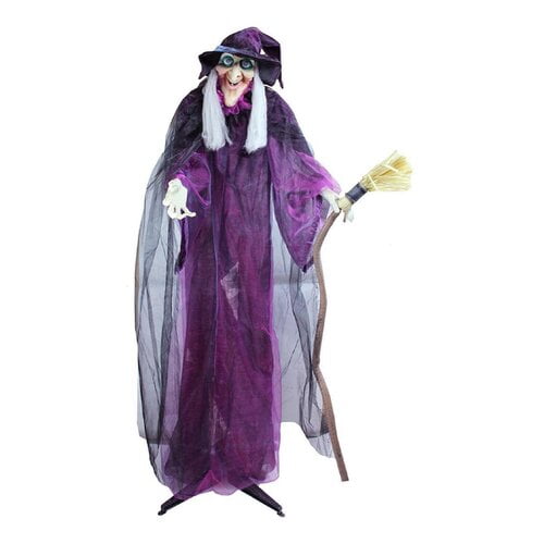 Northlight Seasonal Touch Activated Lighted Standing Witch and ...