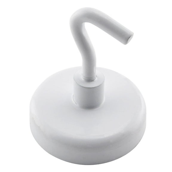 Master Magnetics 07291 White Magnet Hook 2 Count