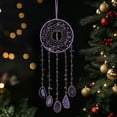 thumbnail image 2 of Dreamsum 1pc Crystals Dream Catcher Purple Dreamcatchers for Wall Hanging Decor Art Ornaments Crafts, 2 of 13