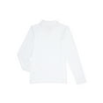 thumbnail image 2 of Wonder Nation Girls School Uniform Long Sleeve Interlock Polo, 2 of 3