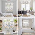thumbnail image 6 of Colorful Spring Floral Kitchen Curtains Sets for Windows 36 Inch Length, Watercolor Summer Botanical Rod Pocket Window Treatments Tier Curtains and Valances Set for Bedroom/Bathroom, 6 of 8