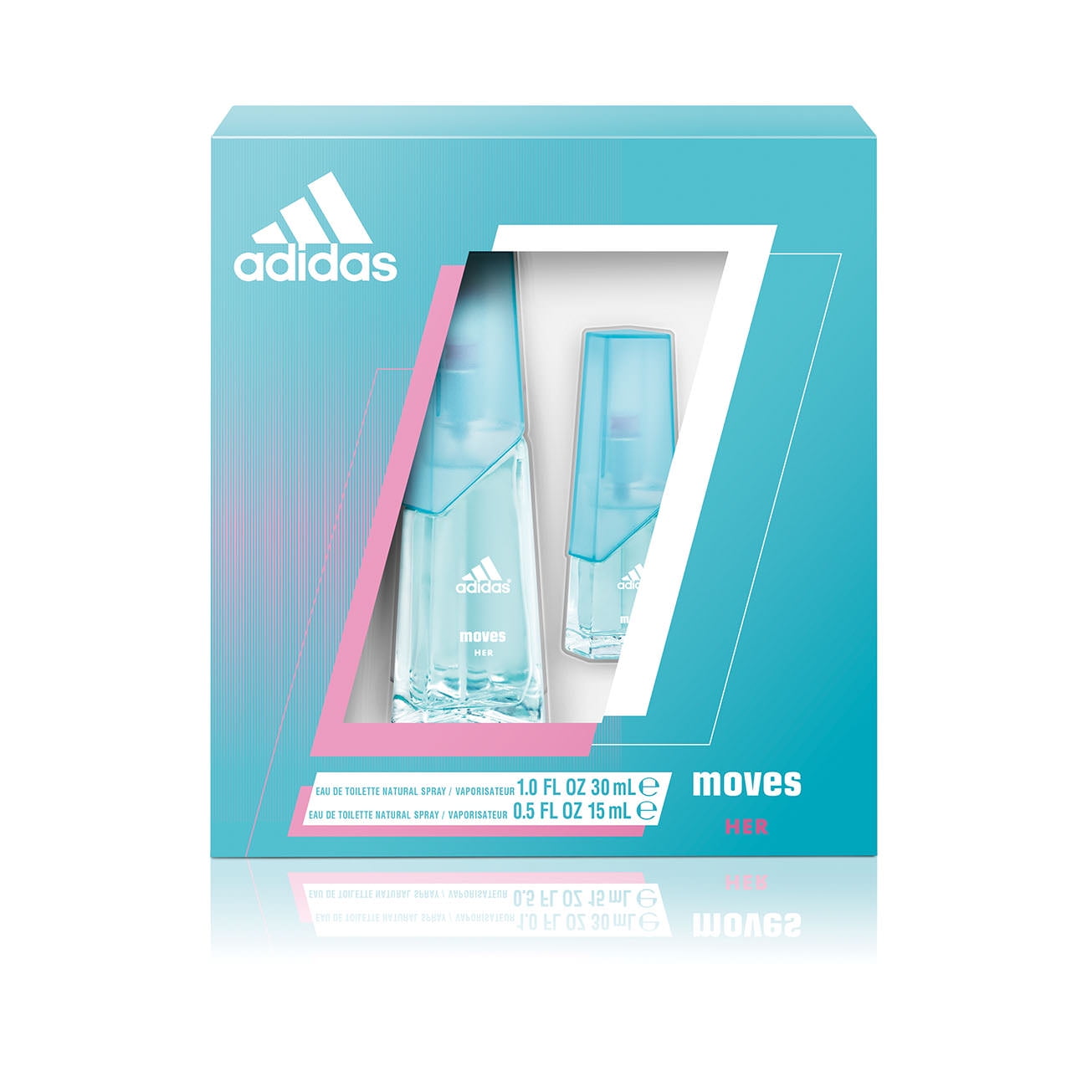Adidas Brandclub adidas Moves Gift Set Mini Travel Size Perfume for Women 2 Pieces