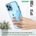 thumbnail image 5 of Compatible with iPhone 12 Pro Max Case for Women Girls,TPU Cute Plating Smiley Face Pattern Wristband Holder Case Camera Lens Protection Side Small Pattern Shockproof Wrist Strap Case-Sky Blue, 5 of 14
