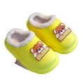 thumbnail image 4 of Fozruso Girls Slippers Warm Winter Shoes Soft Comfortable Indoor Outdoor Lined Cartoon Design Lightweight Toddler Kids Footwear,Girls Slippers Sizes 13 Little Kid(7-8 Years), 4 of 6