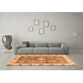 thumbnail image 3 of Ahgly Company Indoor Square Oriental Orange Traditional Area Rugs, 4' Square, 3 of 4