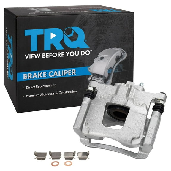 TRQ Rear Left Right Brake Caliper w/Bracket Driver Passenger Side Compatible with 2007-2011 Dodge Nitro 2008-2012 Jeep Liberty 2007-2017 Wrangler 2018 Wrangler JK