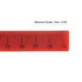 thumbnail image 4 of Uxcell 5pcs Whiteboard Magnetic Ruler 29cm Metric Blackboard Straight Rulers Office Measuring Tools, Coral Red, 4 of 6