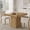 Light Brown, variant on Fnova 39" Small Square Dining Table for 4, Farmhouse Kitchen Table with Sturdy Pedestal Base for Dining Room, Kitchen, Apartments, Light Brown