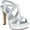 Diamond White Crepe, variant on Dyeables Womens Queenie Crepe Strappy Heels