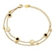 thumbnail image 4 of Pulsera de acero de titanio chapada en oro de 18 quilates para mujer, diseño de nicho de personalidad minimalista, estilo frío de Roma, Europa y Estados Unidos, 4 of 5