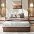 thumbnail image 2 of Minimalist Wood Platform Bed Frame Without Headboard, Sturdy Slats, No Box Spring Needed, 2 of 2