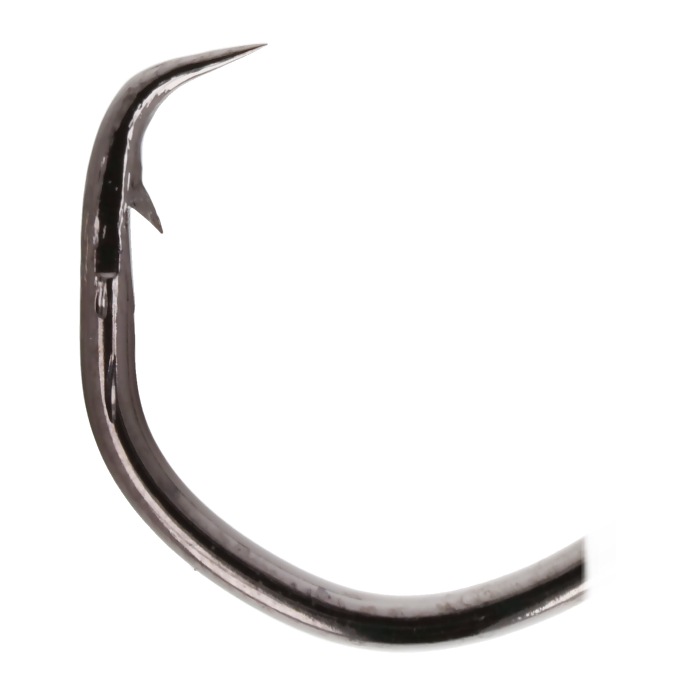 Lazer Sharp L2222GH-1/0 Circle up Eye Non-Offset Hook, Black, Size 1/0, 10 Pack