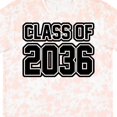 thumbnail image 4 of Inktastic Class of 2036 in Black Outlined Text T-Shirt, 4 of 5
