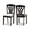 Grey/Dark Brown, variant on Baxton Studio Delilah Modern and Contemporary Sand Fabric Upholstered and Dark Brown Finished Wood 2-Piece Dining Chair