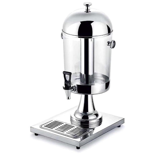 Dispensador de Agua 8 lts RD Royal Cook Plateador Acero Inoxidable y Acrilico 1 pieza