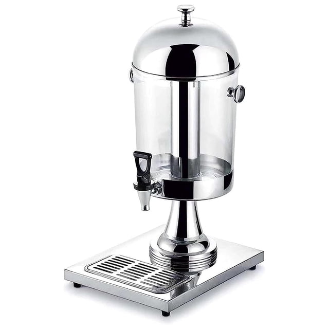 Dispensador de Agua 8 lts RD Royal Cook Plateador Acero Inoxidable y Acrilico 1 pieza