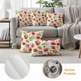 thumbnail image 6 of Outdoor Pillow Covers Red Strawberry Green Leaves Seamless Waterproof Pillow Cases 20x12 Set of 2, Farm Fruit Harvest Throw Pillow Cover Pillowcase for Patio Balcony Couch Garden, 6 of 9