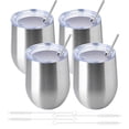 thumbnail image 1 of Vaso de vino YEBTS Life, acero inoxidable, paquete de 4 unidades, 350 ml, 1 of 6