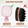 thumbnail image 5 of Unique Bargains Twist Comb Afro Twist Hair Comb Afro Curl Comb Twist Comb Tool Suitable for Fluffy Thick Hair Pink, 5 of 7