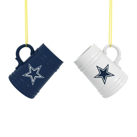 Dallas Cowboys Two-Pack 3" Mini Stein Ornament Set