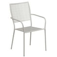 thumbnail image 5 of Flash Furniture Commercial Grade 28" Square Light Gray Indoor-Outdoor Steel Folding Patio Table Set with 4 Square Back Chairs, 5 of 5